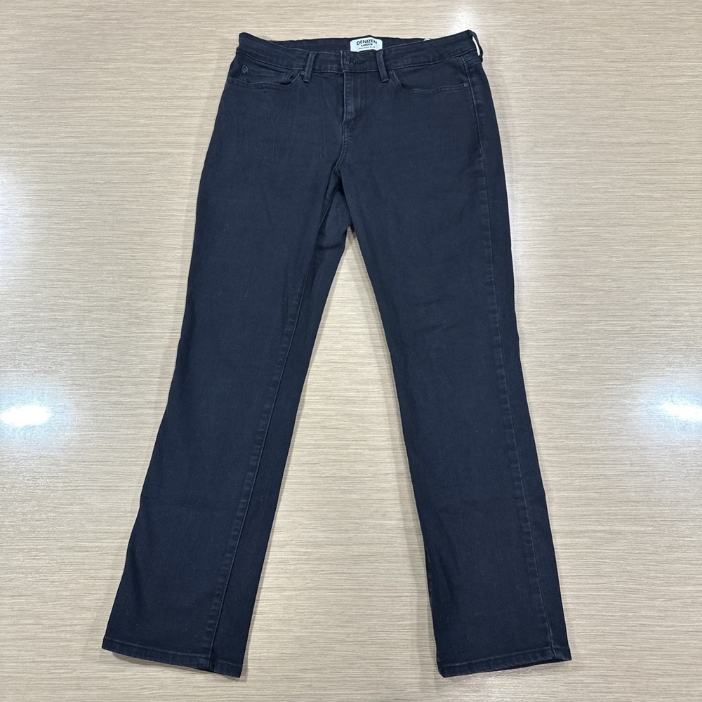 Denizen Levis Jeans Womens 12S 12‎ Short Mid Rise Slim Charcoal Black